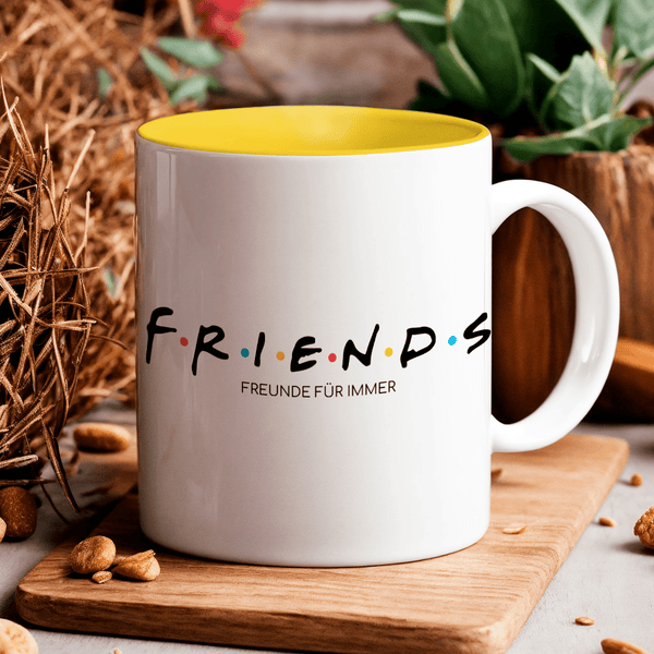 Friends - 1x Bedruckte Tasse, personalisiertes Geschenk für Freund - Adamell.de