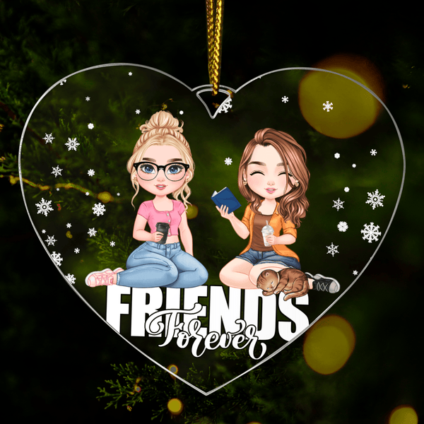 Friends Clipart - Christbaumkugel, personalisiertes Geschenk für Freundin - Adamell.de