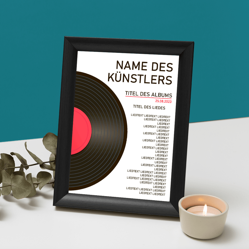 Für Musikfans - Druck auf Glas, personalisiertes Geschenk - Adamell.de