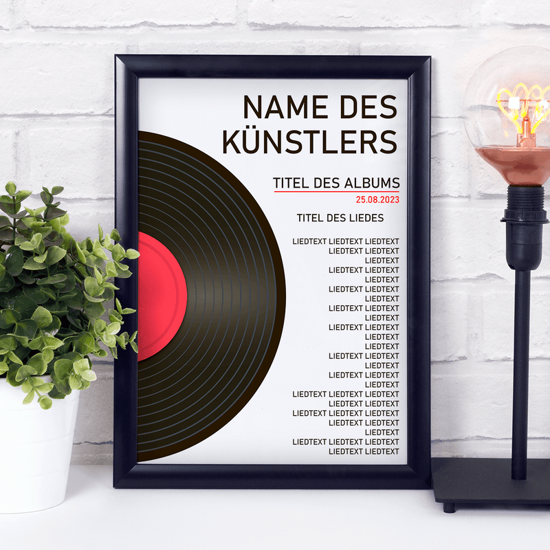 Für Musikfans - Druck auf Glas, personalisiertes Geschenk - Adamell.de