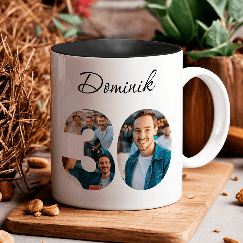 Für seinen 30. Geburtstag - 1x bedruckte Tasse, personalisiertes Geschenk für Mann - Adamell.de