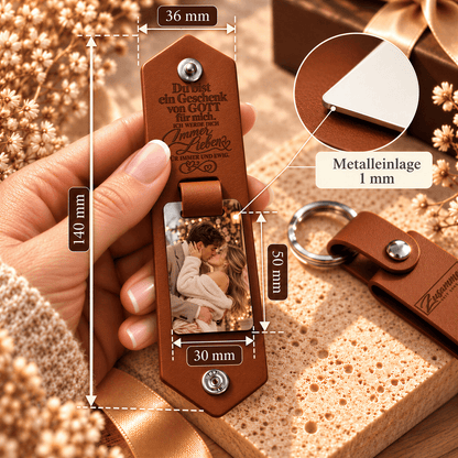 Geschenk für Paare Klappbarer Foto-Schlüsselanhänger Liebesgeständnis