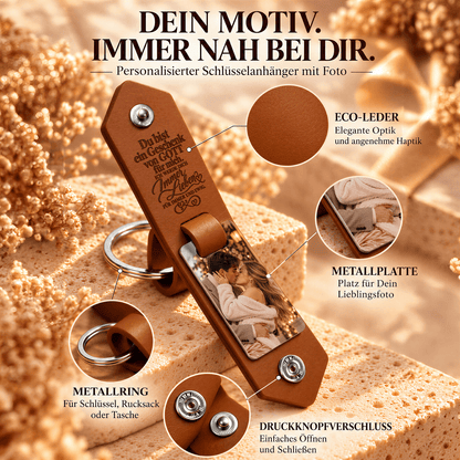 Geschenk für Paare Klappbarer Foto-Schlüsselanhänger Liebesgeständnis