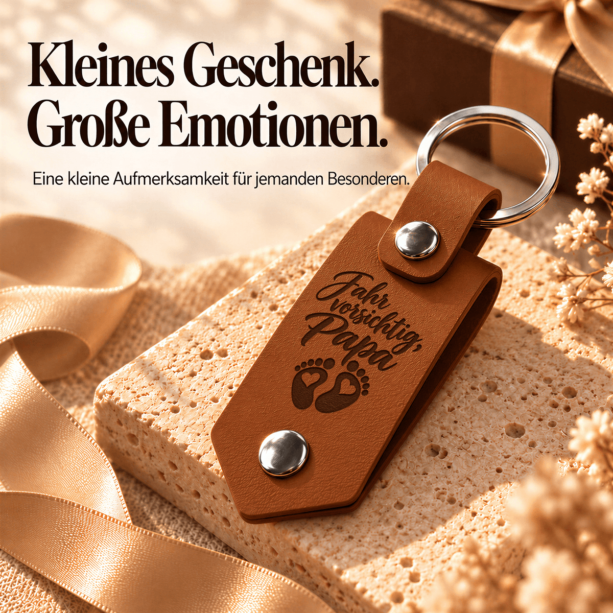 Geschenk für Papa Klappbarer Foto-Schlüsselanhänger Kalender der Erinnerungen