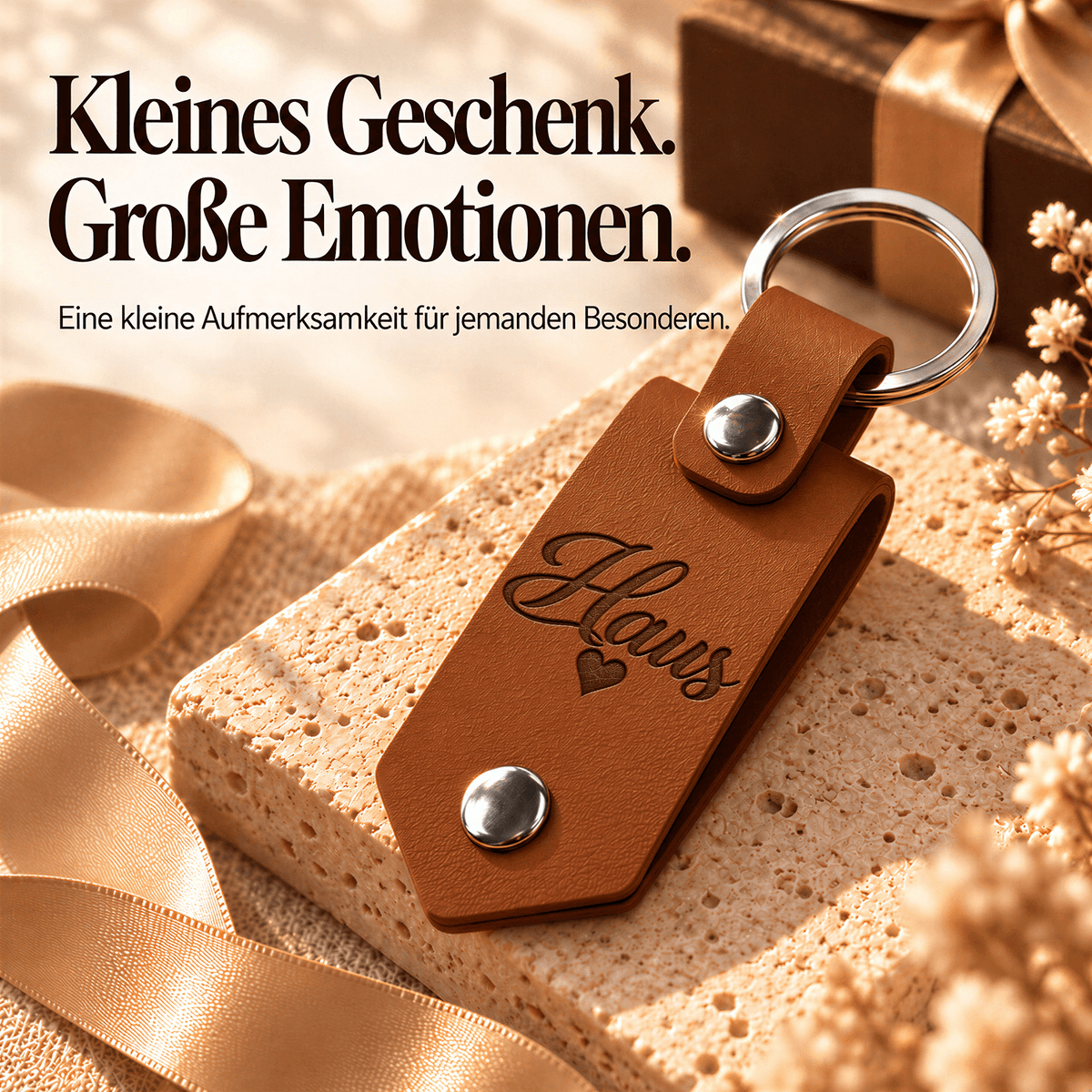 Geschenk für Paare Klappbarer Foto-Schlüsselanhänger Wartendes Zuhause
