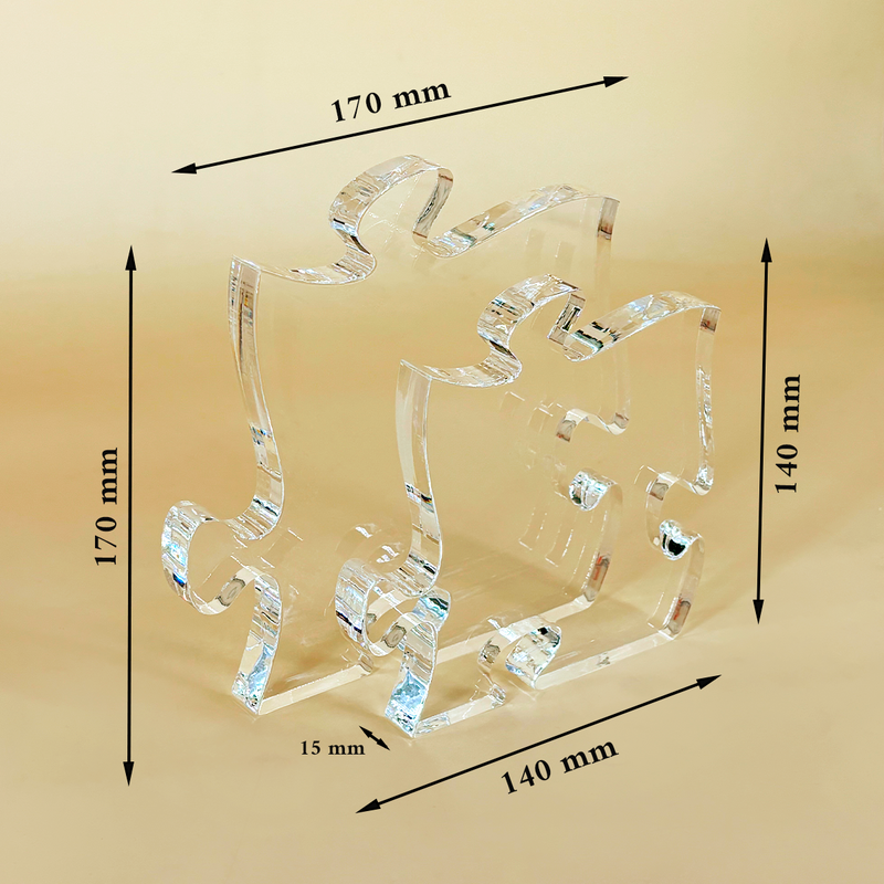 Von Ihrer Tochter - Druck auf Glas - das Puzzle, personalisiertes Geschenk für Mama