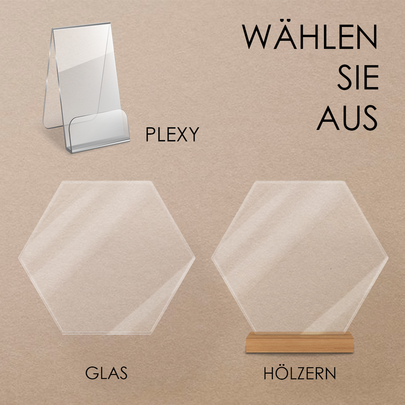 Weihnachtswünsche einer Freundin - Druck auf Glas, personalisiertes Geschenk für Freundin