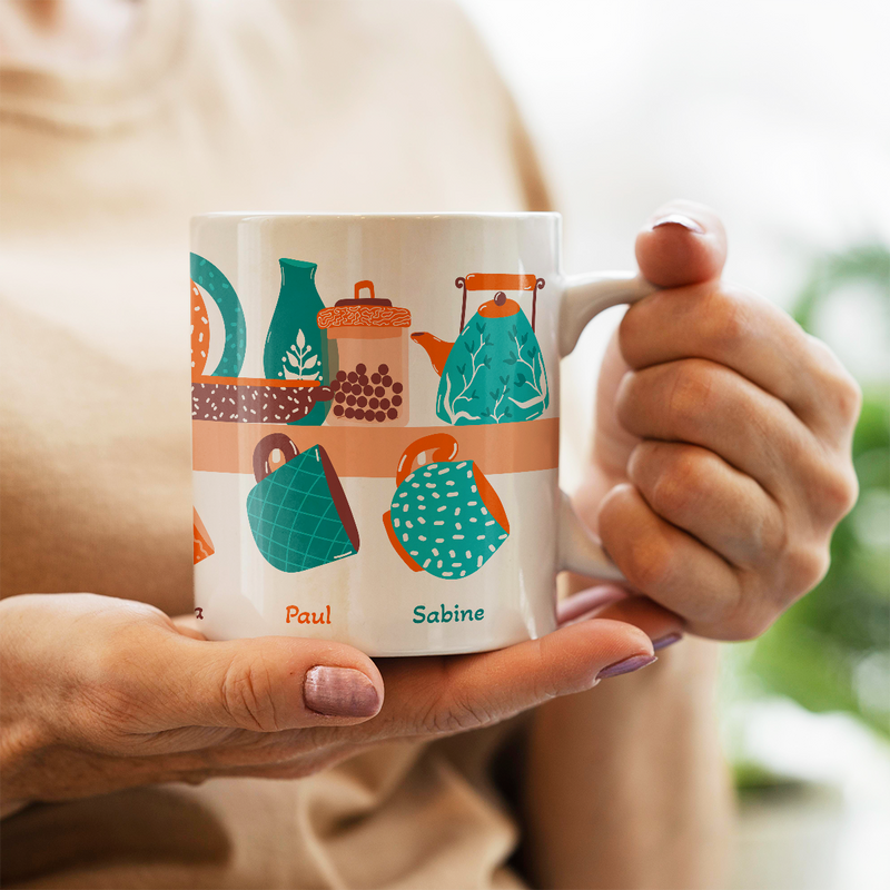 Für Großeltern - 1x bedruckte Tasse, personalisiertes Geschenk für Großeltern - Adamell.de