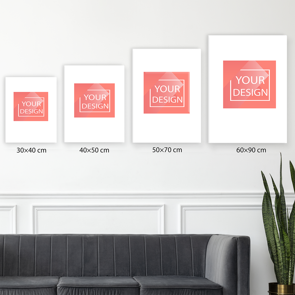 Die Königin auf dem Thron - Druck auf Leinwand, personalisiertes Geschenk für Frau-1