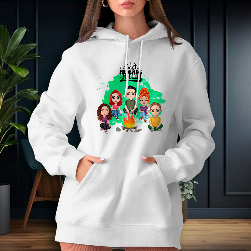 Personalisiertes Sweatshirt mit eigenem Aufdruck BESTE FREUNDE - Geschenk für Freund