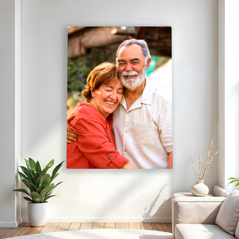 Gruppenfoto der Großeltern - Druck auf Leinwand, personalisiertes Geschenk für Großeltern