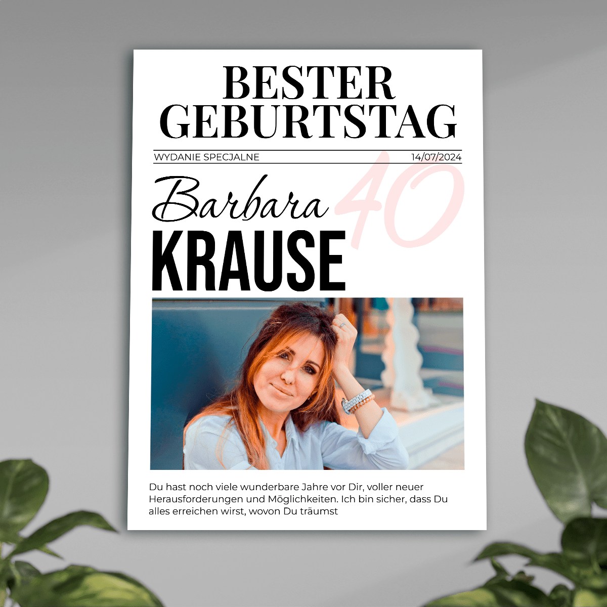 zum 40. geburtstag, Adamell.de