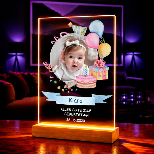 Geburtstagsgeschenk – Foto auf Acrylglas für das Kind