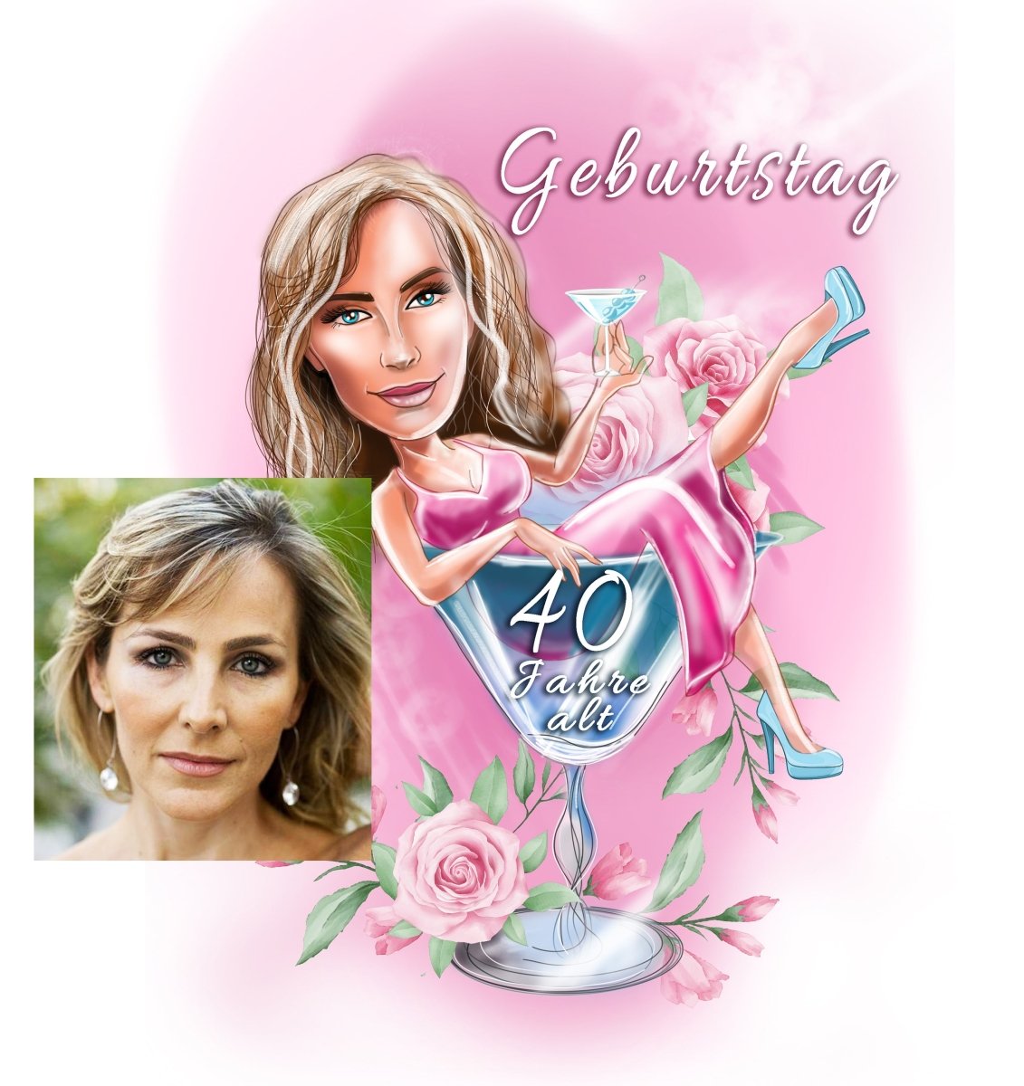 CoCoCherry Personalisierte Make-up-Tasche Zum 40. Geburtstag Damen – Lustiges Geschenk 1984 Mit Baumwollleinen