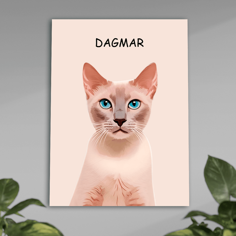 Geliebte Katze - Poster, personalisiertes Geschenk für Katzenbesitzer - Adamell.de