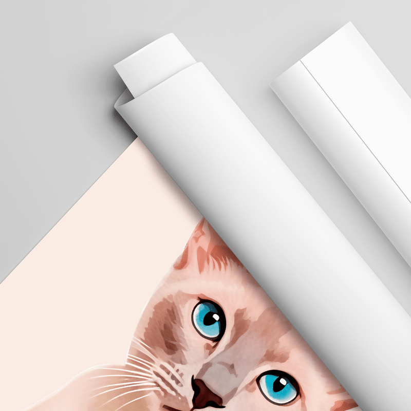 Geliebte Katze - Poster, personalisiertes Geschenk für Katzenbesitzer - Adamell.de