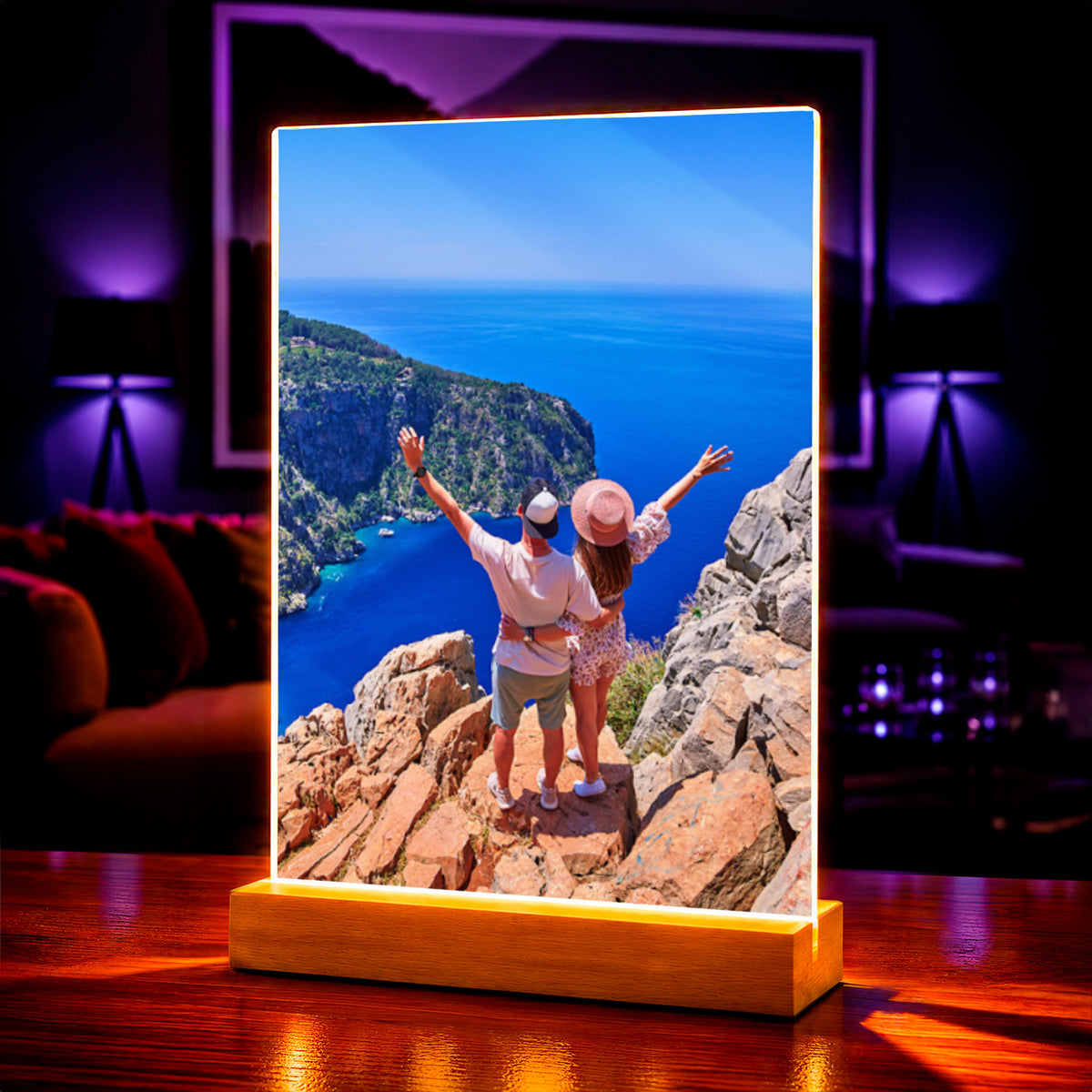 Foto auf Acrylglas Gemeinsames Foto des Paares — Geschenke für Paare