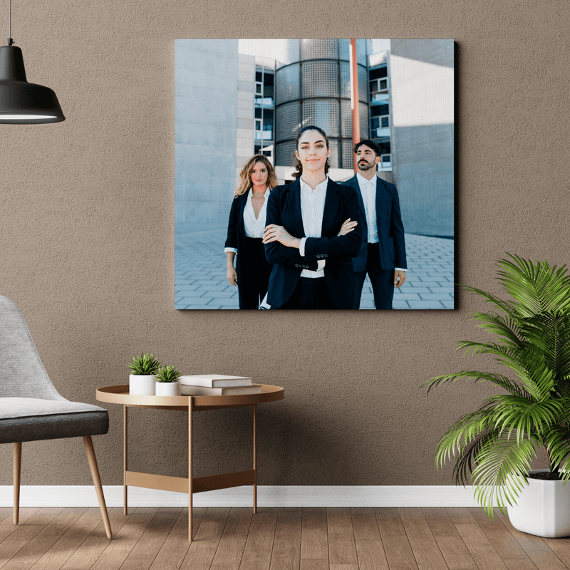 Geschäftsfoto - Druck auf Leinwand, personalisiertes Geschenk - Adamell.de