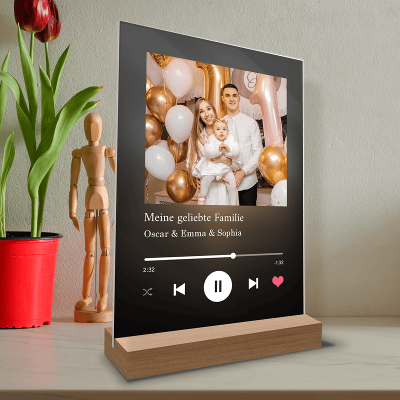 Geschenk für Ehemann Spotify - Personalisiertes Geschenk: Magischer Druck auf Acrylglas - Adamell.de