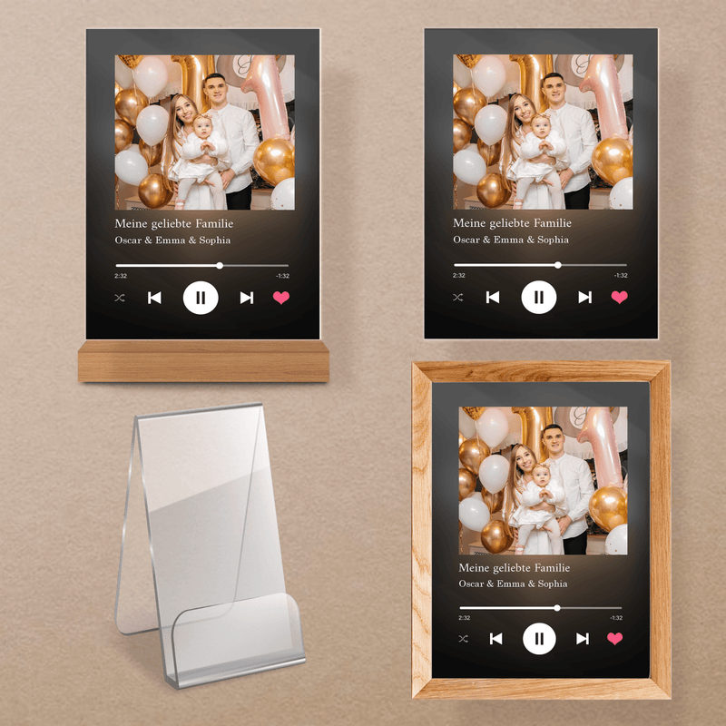 Geschenk für Ehemann Spotify - Personalisiertes Geschenk: Magischer Druck auf Acrylglas - Adamell.de