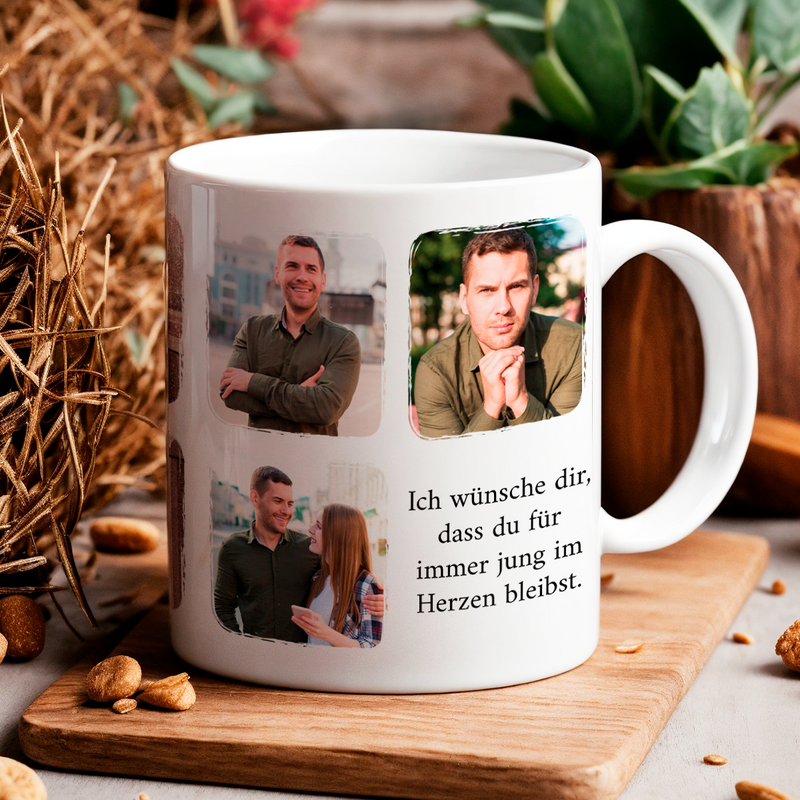 Tassen Set BESTER FREUND - 4 x bedruckte Tasse, personalisiertes Geschenk für Mann