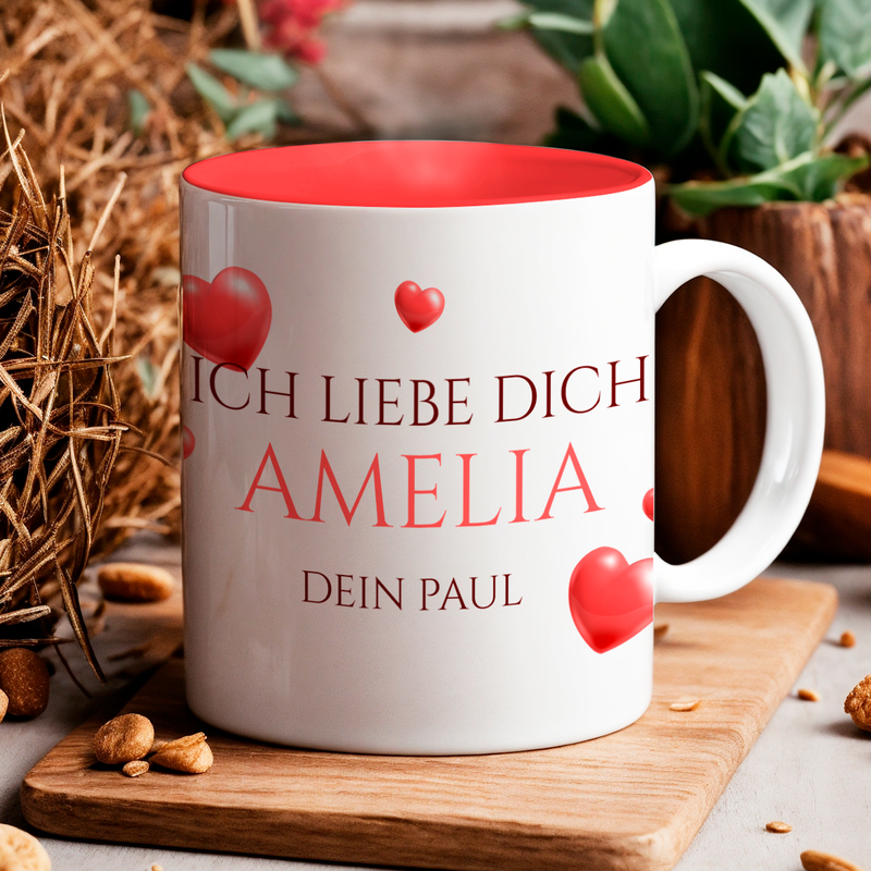 Tassen Set FRAU - 4 x bedruckte Tasse, personalisiertes Geschenk für Frau