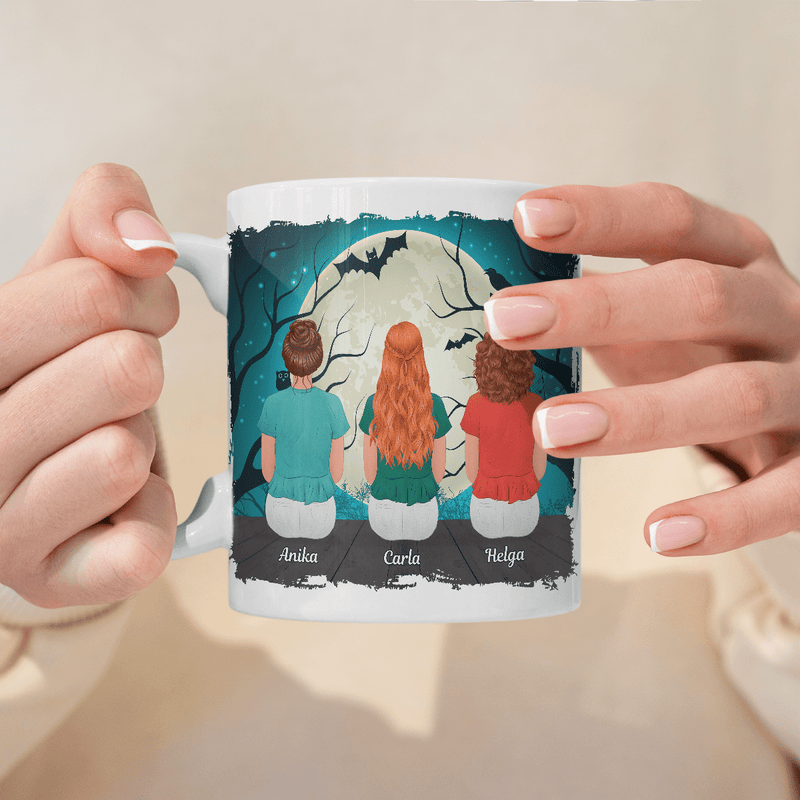 Halloween - 1x Bedruckte Tasse, personalisiertes Geschenk für Freundin - Adamell.de