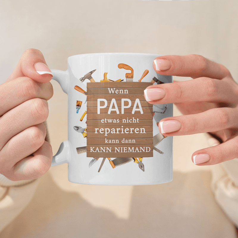 Handwerker - 1x Bedruckte Tasse, personalisiertes Geschenk für Papa - Adamell.de