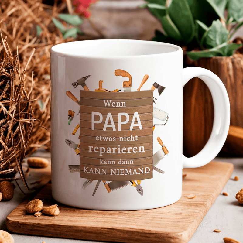 Handwerker - 1x Bedruckte Tasse, personalisiertes Geschenk für Papa - Adamell.de