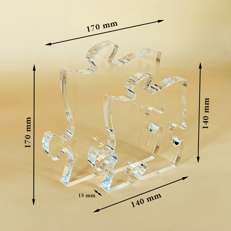 Herzliche Grüße von Schülern - Druck auf Glas - das Puzzle, personalisiertes Geschenk für Lehrer - Adamell.de