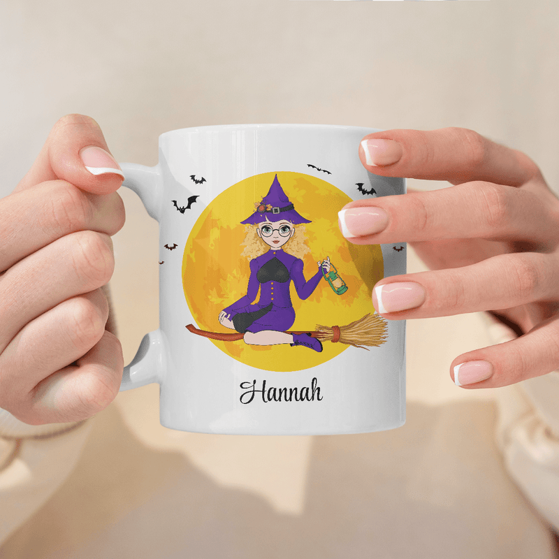 Hexe - 1x Bedruckte Tasse, personalisiertes Geschenk für Freundin - Adamell.de