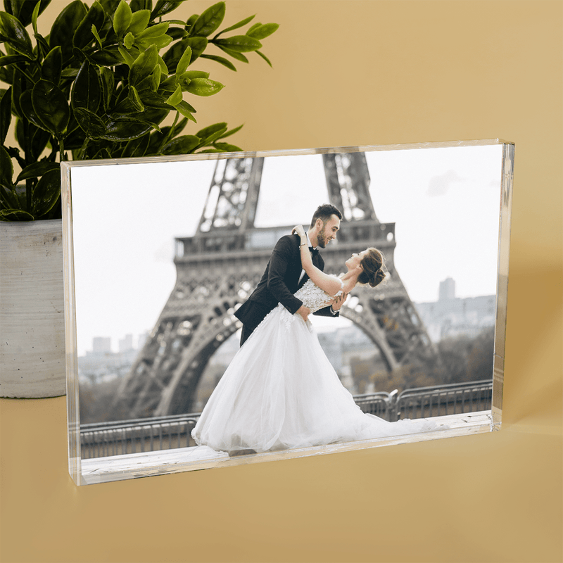 Hochzeitsfoto - Druck auf Glas, personalisiertes Geschenk für Paar - Adamell.de