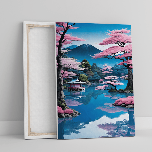 Japanische Landschaft - Druck auf Leinwand, Geschenk für eine Freundin - Adamell.de