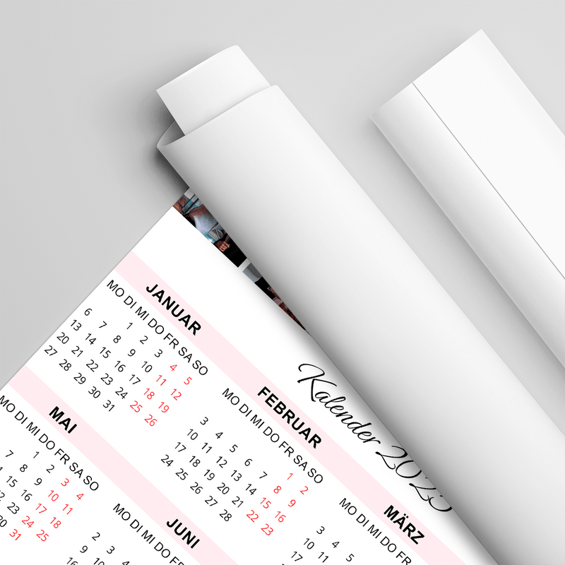 Kalender BESTE FREUNDINNEN - Poster, personalisiertes Geschenk für Paar - Adamell.de