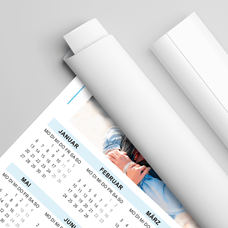 Kalender + Foto des Paares - Poster, personalisiertes Geschenk für Paar - Adamell.de