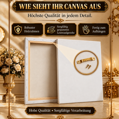 Fotoleinwand Porträt Karikatur der Großeltern — Geschenk für Oma und Opa