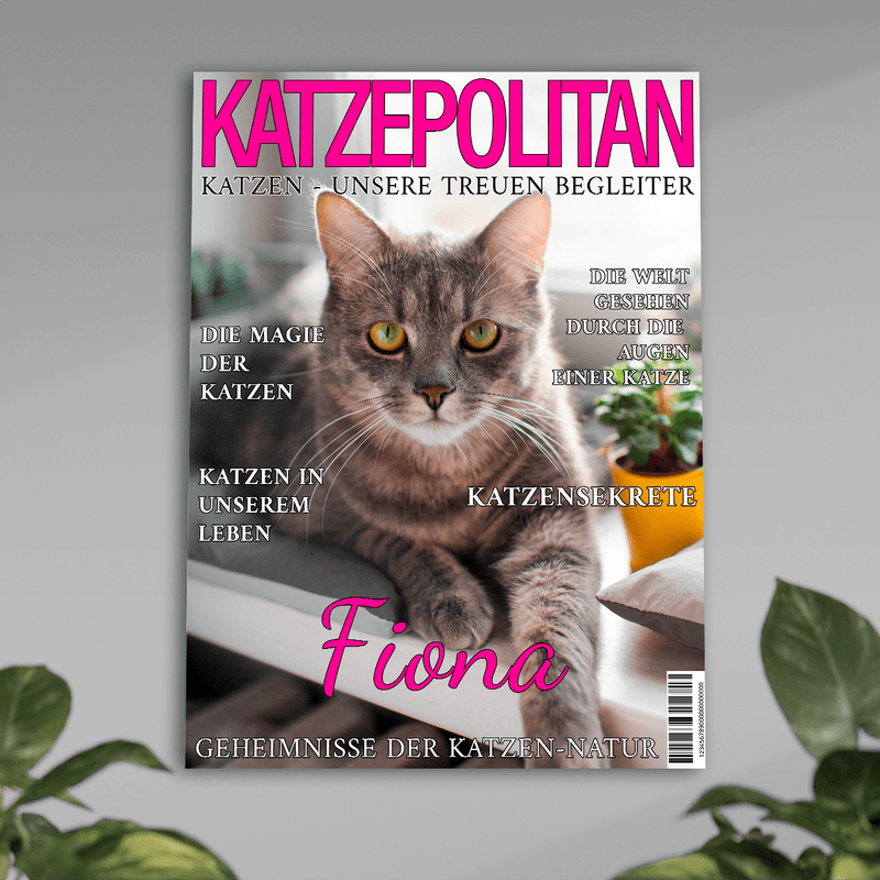 Katzepolitan - Poster, personalisiertes Geschenk für Katzenbesitzer - Adamell.de