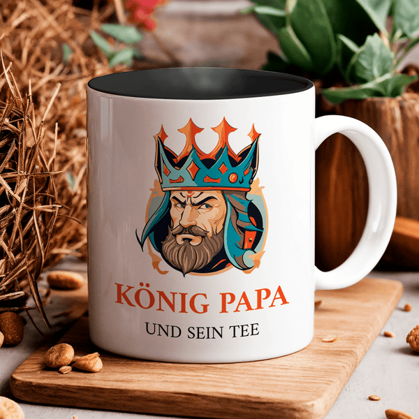 König Papa - 1x bedruckte Tasse, personalisiertes Geschenk für Papa - Adamell.de