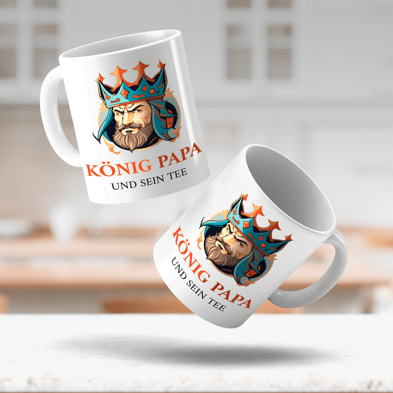 König Papa - 1x bedruckte Tasse, personalisiertes Geschenk für Papa - Adamell.de