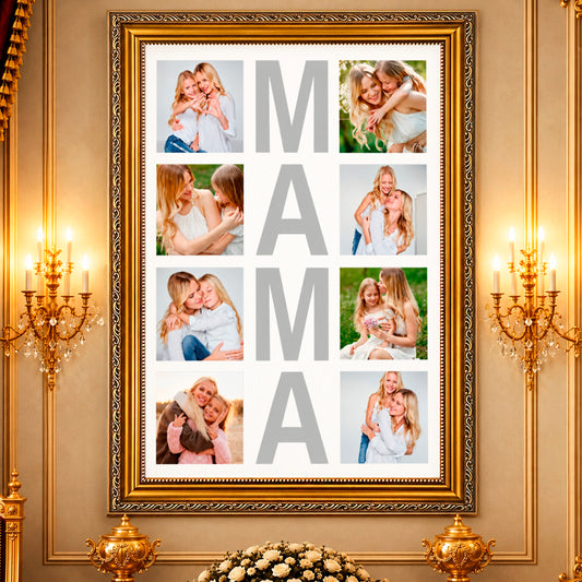 Fotocollage auf Leinwand Mama mit ihrer Tochter — Geschenk für Mama