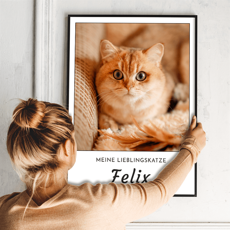 Mein Kätzchen - Poster, personalisiertes Geschenk für Katzenbesitzer - Adamell.de