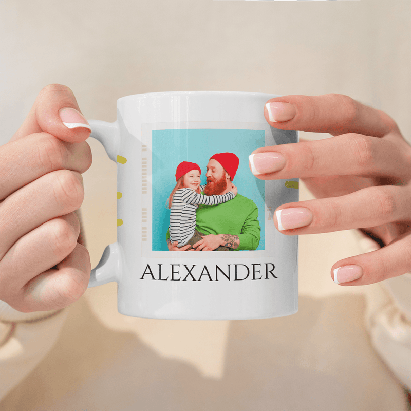 Mein Papa ist der beste - 1x bedruckte Tasse, personalisiertes Geschenk für Papa - Adamell.de