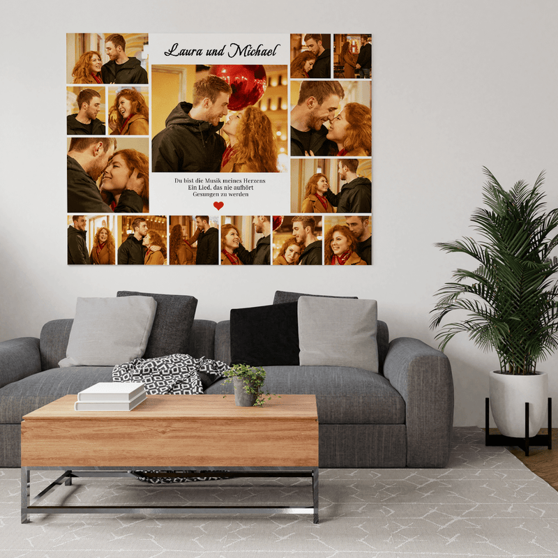 Meine Muse - Druck auf Leinwand, personalisiertes Geschenk für Paare - Adamell.de