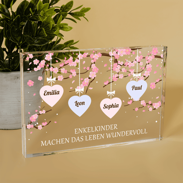 Personalisiertbare Weihnachtskarte Für Enkelin – Geschenk Von Großeltern Für Geburtstag, Valentinstag, Muttertag & Mehr