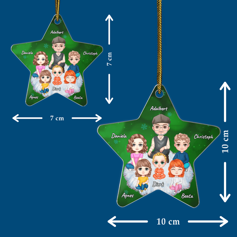 Opa und Enkel Clipart - Christbaumkugel, personalisiertes Geschenk für Opa - Adamell.de