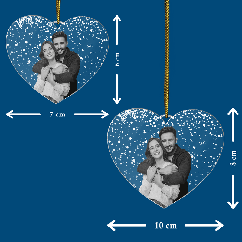 Paarfoto - Christbaumkugel, personalisiertes Geschenk für Frau - Adamell.de