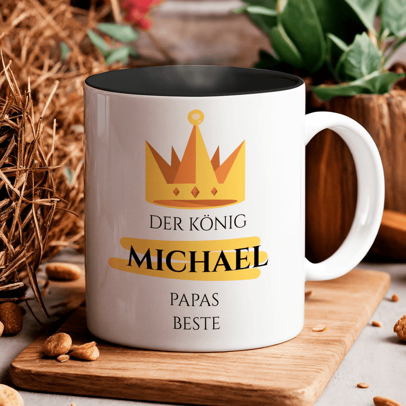 Papa ist der Beste - 1x Bedruckte Tasse, personalisiertes Geschenk für Papa - Adamell.de