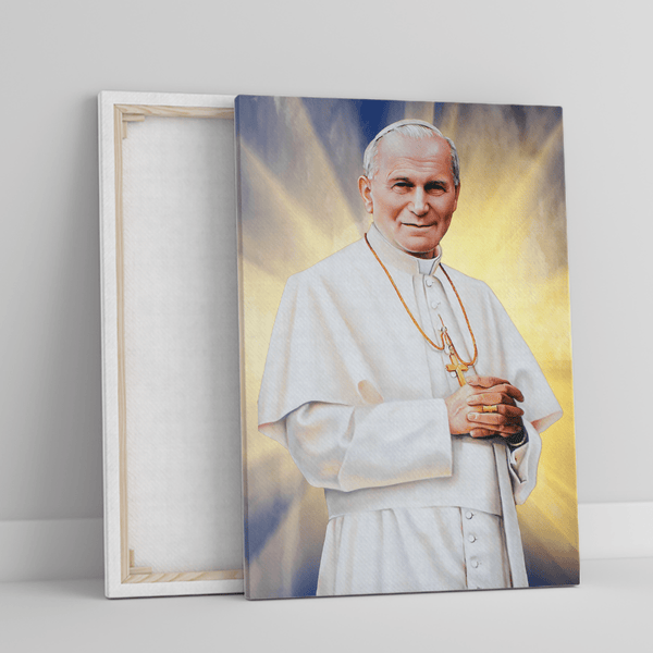 Papst - Bild auf Leinwand, originelles Geschenk - Adamell.de