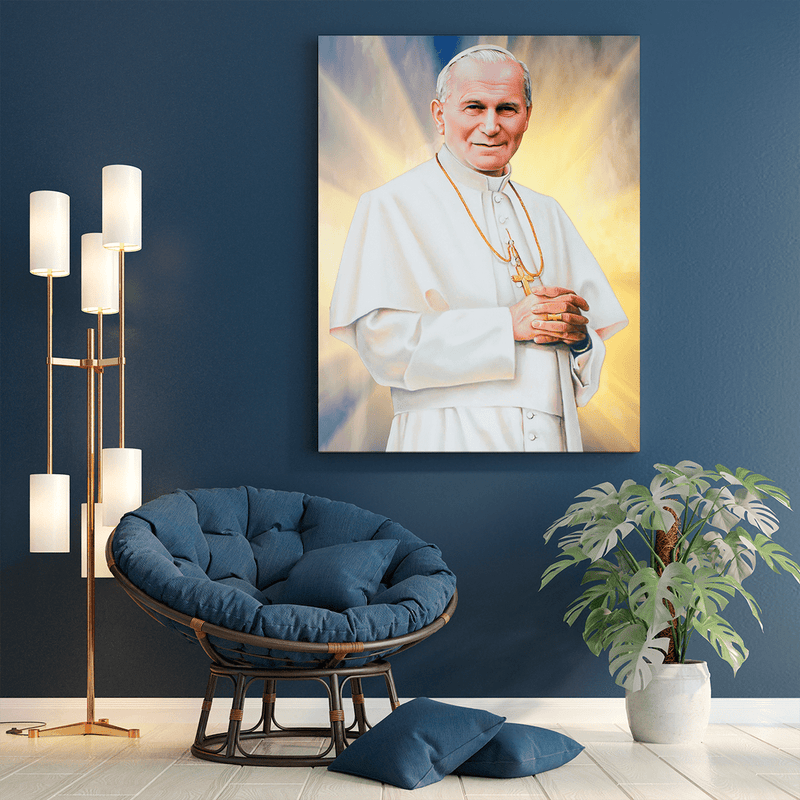 Papst - Bild auf Leinwand, originelles Geschenk - Adamell.de