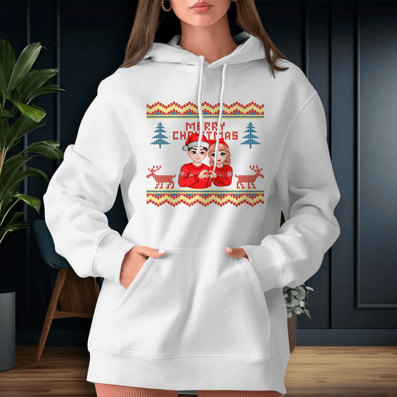 Personalisiertes Damen - Sweatshirt mit eigenem Aufdruck WEIHNACHTS - CLIPART - Geschenk für Frau - Adamell.de